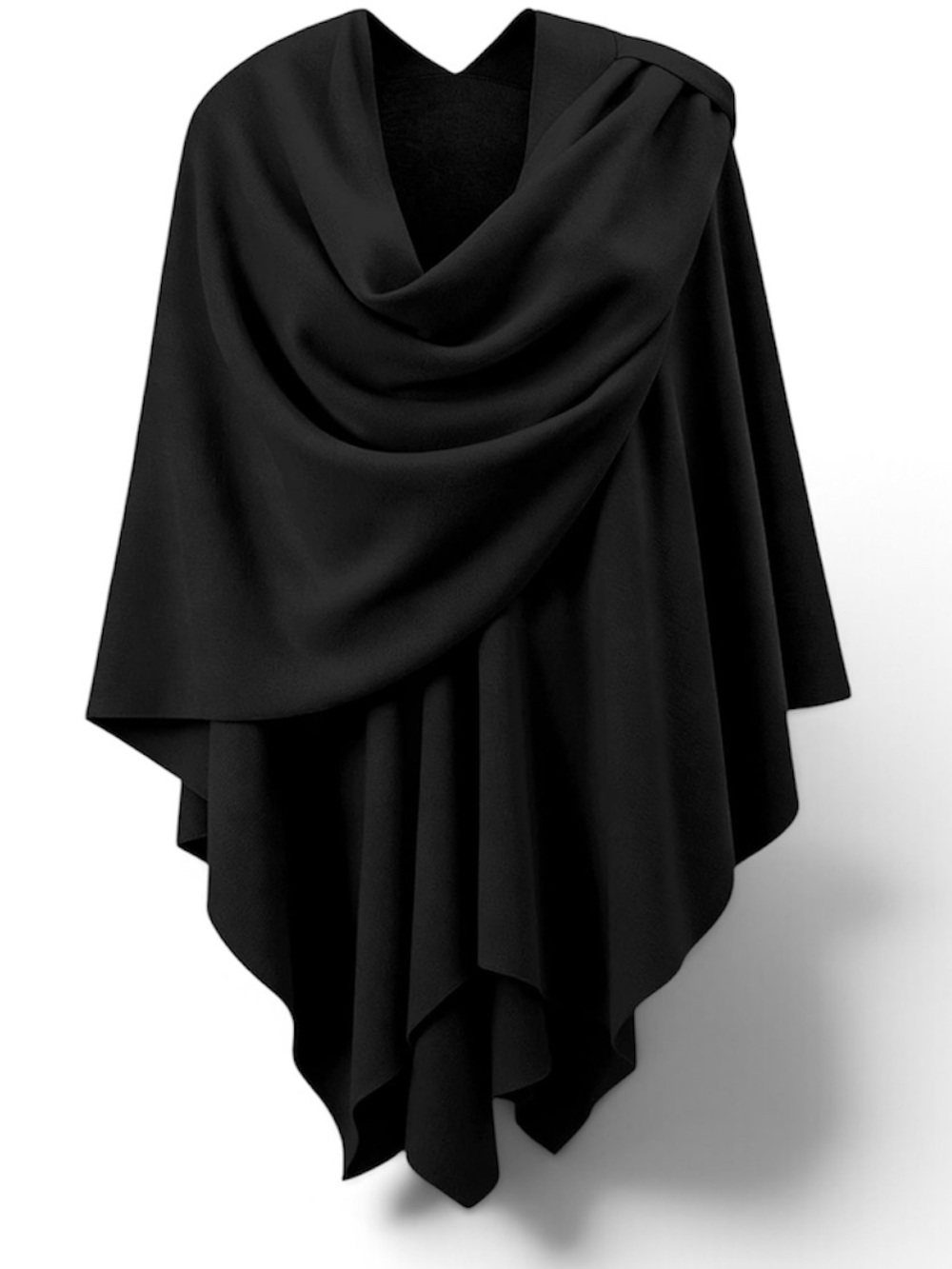 New Open Front Knit Shawl Wrap Poncho Cape Sweater Scarf for Women